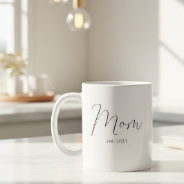 Taza De Café Mom Established New Mom Gift 