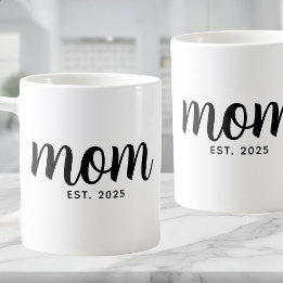 Taza De Café Mom Established New Mom Gift