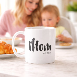 Taza De Café Mom Established New Mom Gift