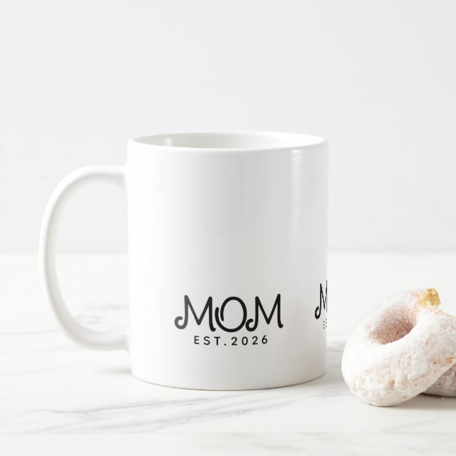 Taza De Café Mom Established New Mom Gift (Con donut)