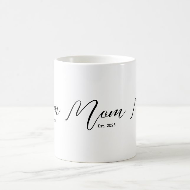 Taza De Café Mom Established New Mom Gift (Centro)