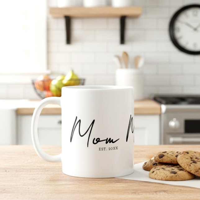Taza De Café Mom Established New Mom Gift Coffee (Subido por el creador)