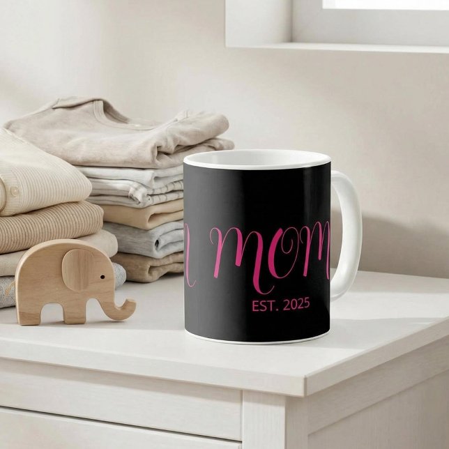 Taza De Café Mom Established New Mom Gift Coffee Mug (Subido por el creador)
