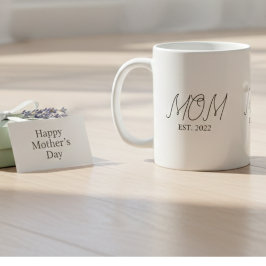 Taza De Café Mom Established New Mom Gift Coffee Mug