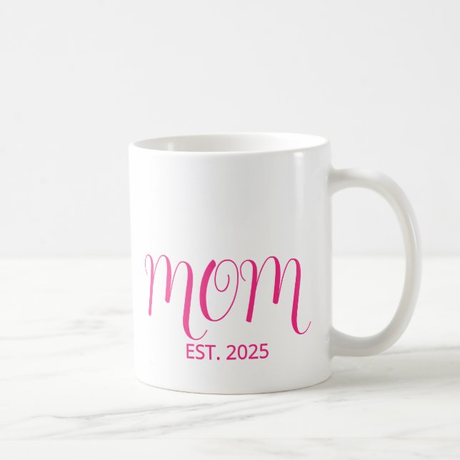 Taza De Café Mom Established New Mom Gift Coffee Mug (Derecha)