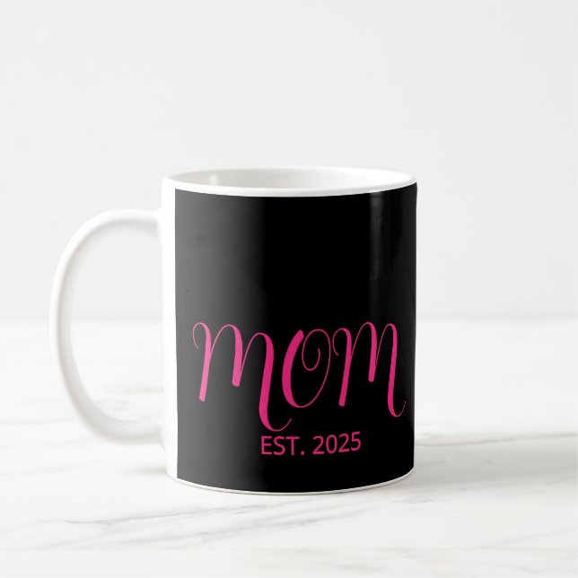 Taza De Café Mom Established New Mom Gift Coffee Mug (Izquierda)