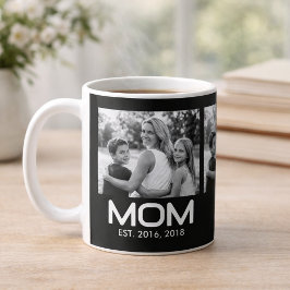Taza De Café Mom Established Photo Mother's Day 