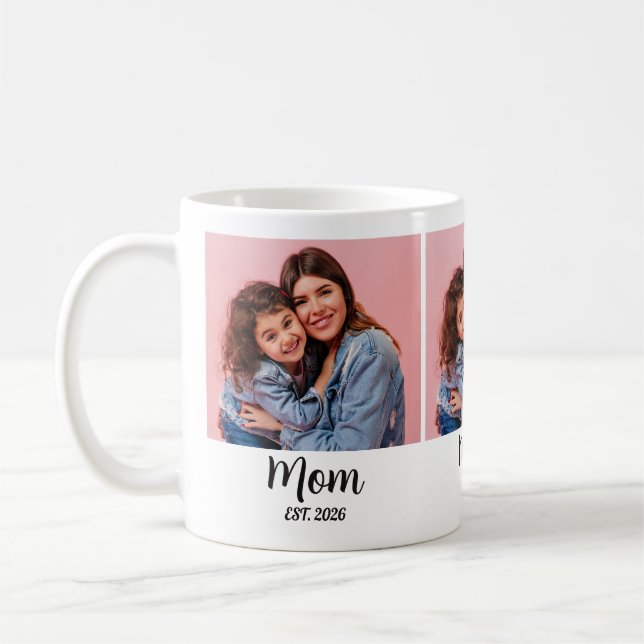 Taza De Café Mom Established Script Black 3 Photo  (Izquierda)