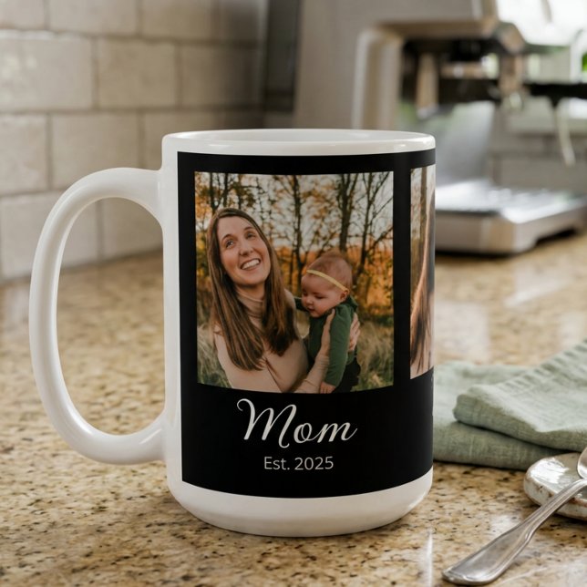 Taza De Café Mom Established Script Black 3 Photo (Subido por el creador)