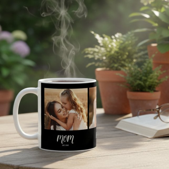 Taza De Café Mom Established Script Black 3 Photo (Subido por el creador)