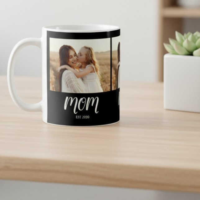 Taza De Café Mom Established Script Black 3 Photo (Subido por el creador)