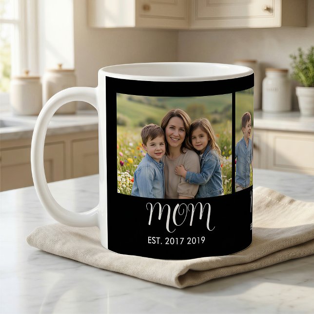 Taza De Café Mom Established Script Black 3 Photo (Subido por el creador)