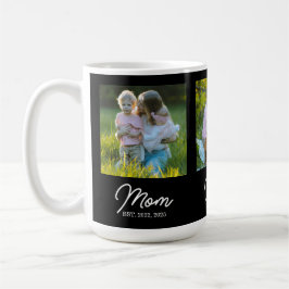 Taza De Café Mom Established Script Black 3 Photo
