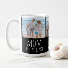 Taza De Café Mom Established Script Black 3 Photo