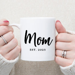 Taza De Café Mom Established Year New Mother Gift