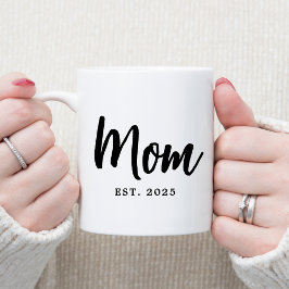 Taza De Café Mom Established Year New Mother Gift
