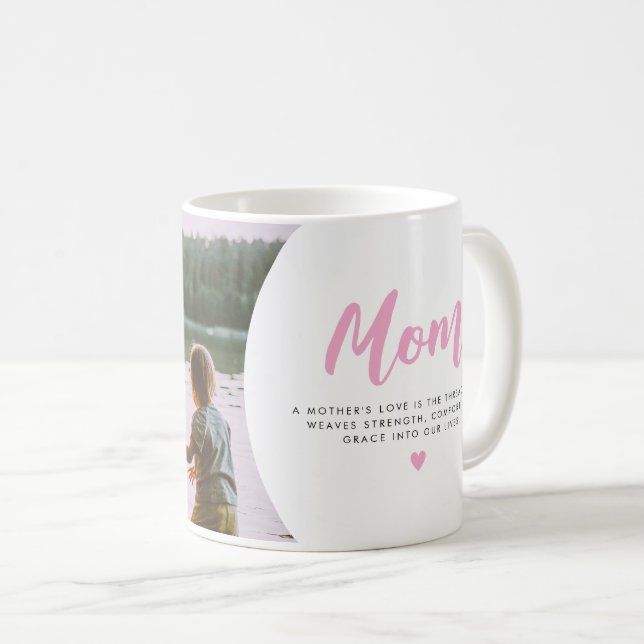 Taza De Café Mom Gift Custom Photo Mom Quote (Anverso derecho)