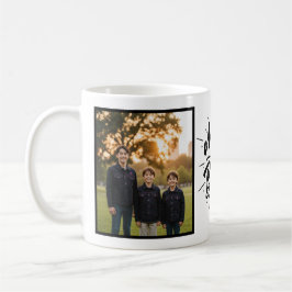 Taza De Café Mom of Boys Brush Script Two Photo