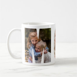 Taza De Café MOM Personalizado Tres Fotografías Mug