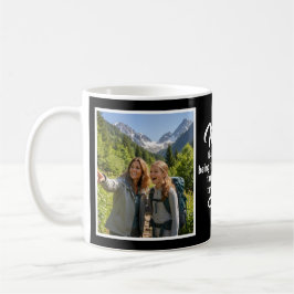 Taza De Café Mom Steady Hand Guided Me Script 2 Photo Black