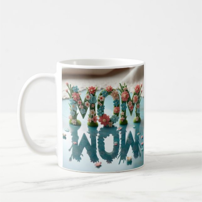Taza De Café Mom Wow Ornate Floral (Izquierda)
