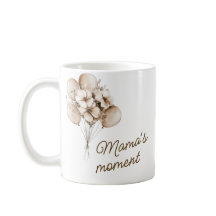 Taza de café Momento de mamá con nombre