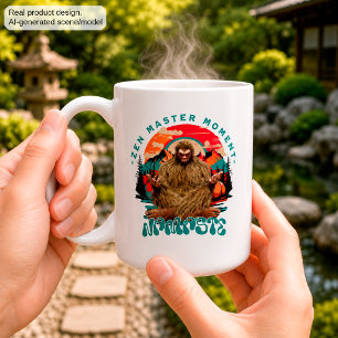 Taza De Café Momento del Maestro Zen Bigfoot Arte Retro de Medi