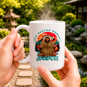 Taza De Café Momento del Maestro Zen Bigfoot Arte Retro de Medi