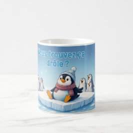 Taza De Café Momento divertido de pingüino