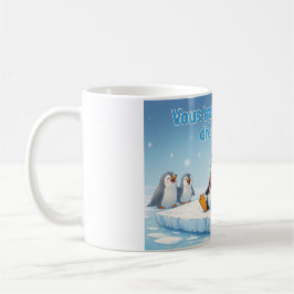Taza De Café Momento divertido de pingüino