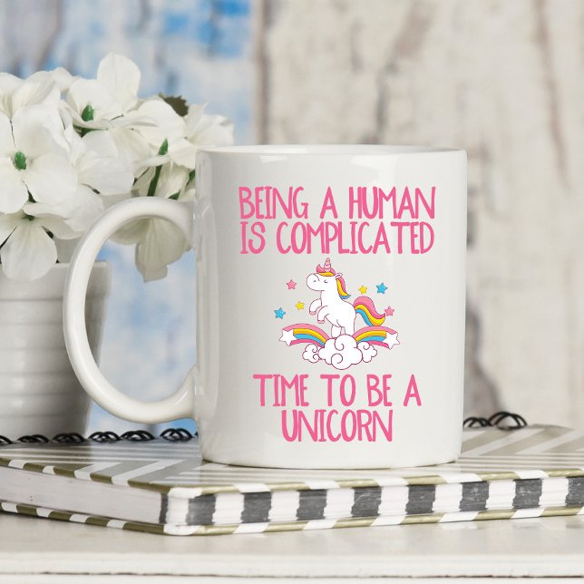 Taza De Café Momento gracioso de ser unicornio (Subido por el creador)