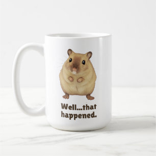 Taza De Café Momento incómodo de un hámster divertido
