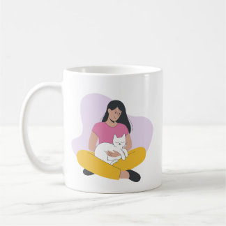 Taza De Café Momentos cómodos con el gato - Mug de amante de ma