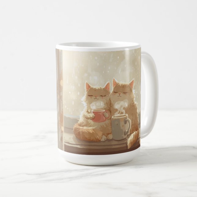 Taza De Café Momentos cómodos del café de gato (Anverso derecho)