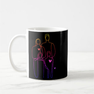 Taza De Café Momentos faciales de la familia: amor y risa
