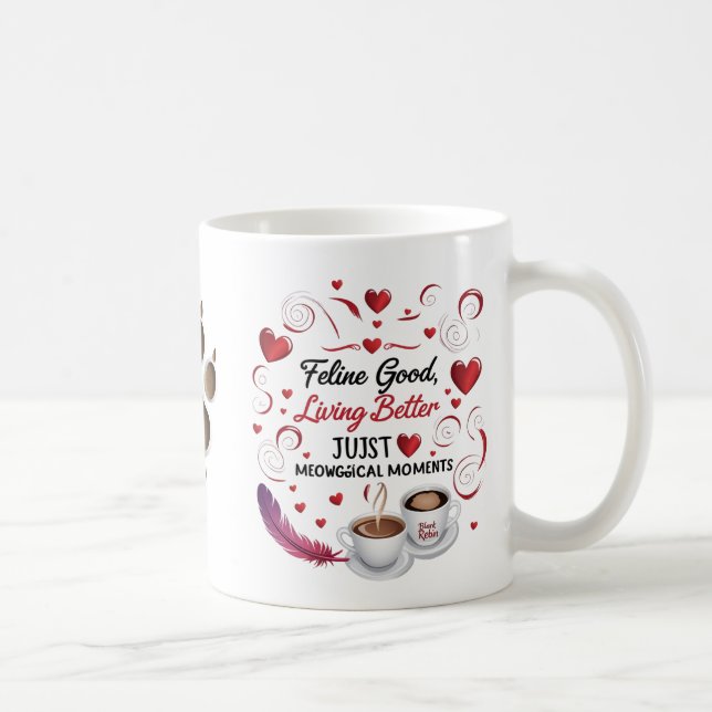 Taza De Café Momentos Meowgicos - Feline Good, Living Bette (Derecha)