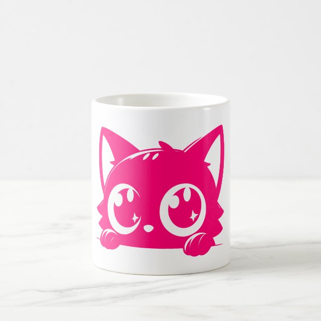 Taza De Café Momentos Meowgicos: Mug de gato lindo (Centro)