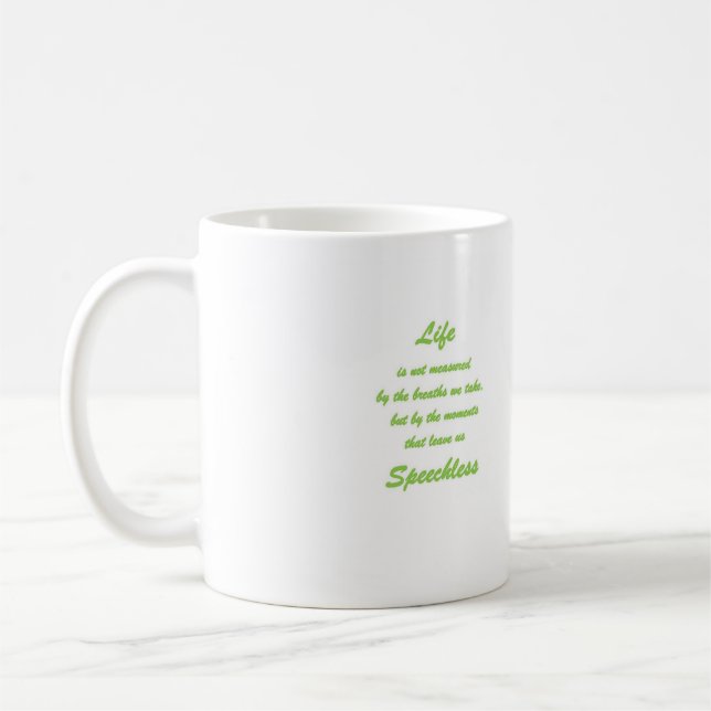 Taza De Café Momentos sin respiración: abrazar lo inolvidable d (Izquierda)