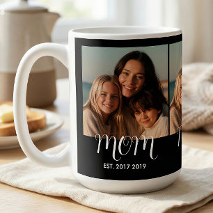 Taza De Café MomEstablishedScript Negro 3 Foto