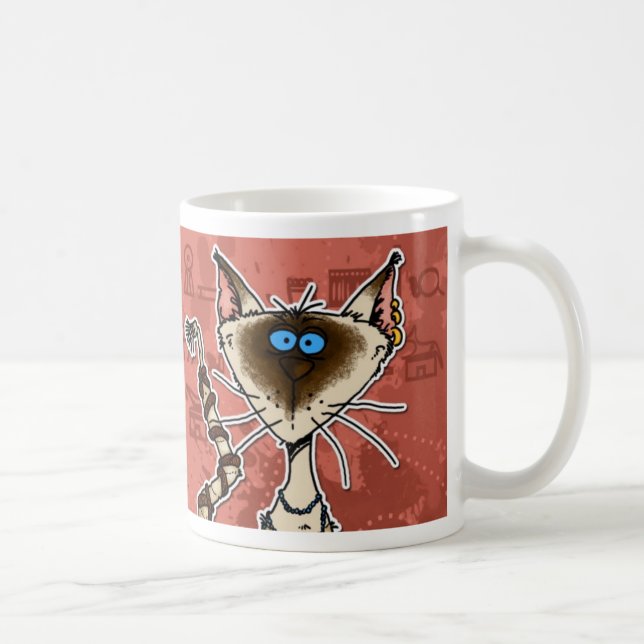 Taza De Café momia del gato (Derecha)