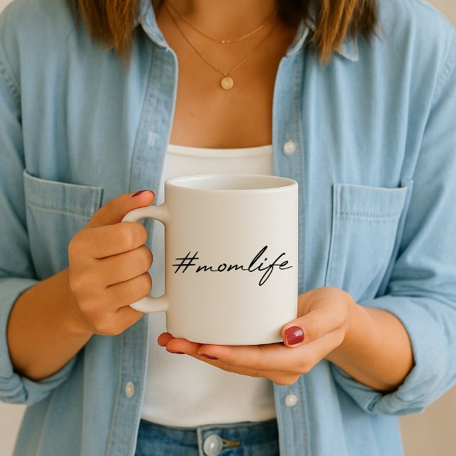 Taza De Café #MomLife | Maternidad Guión moderno Día de la Madr (Subido por el creador)