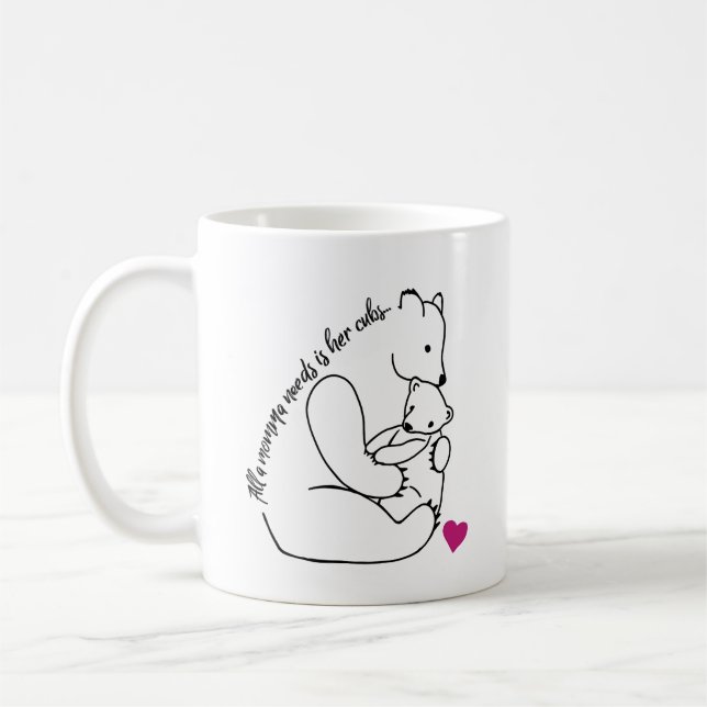 Taza De Café Momma Bear Mug (Izquierda)