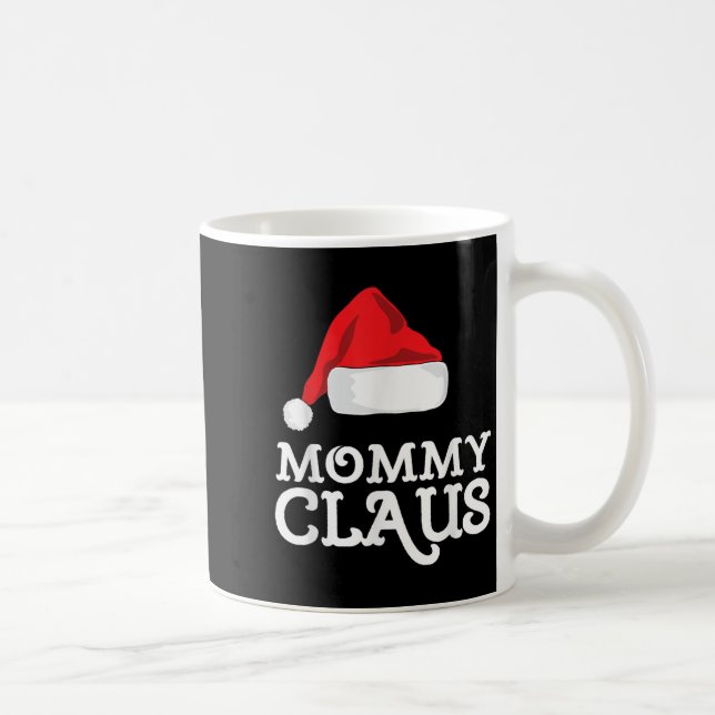 Taza De Café Mommy Claus Christmas Santa's Hat Pajama Family Xm (Derecha)