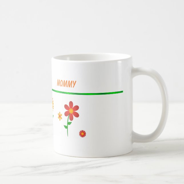 TAZA DE CAFÉ MOMMY FLOWEED MUG PERSONALIZADO (Derecha)