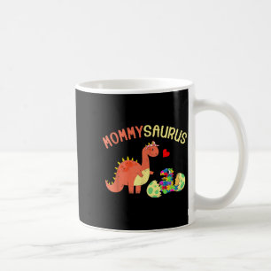 Taza De Café Mommysaurus rompecabezas dinosaurio dino autismo c