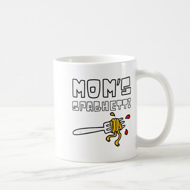 Taza De Café Mom's Spaghetti Funny Toddler Kids  (Derecha)