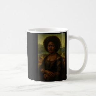 Taza De Café Mona Lisa Afro Africana Melanina Historia Negra