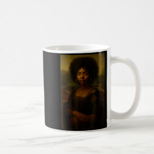 Taza De Café Mona Lisa Afro Negra Americana Africana Melanina N