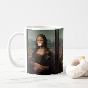 Taza De Café Mona Lisa chicle rosa