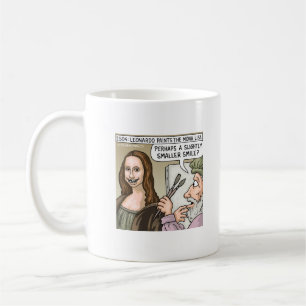 Taza De Café Mona Lisa - dientes terribles
